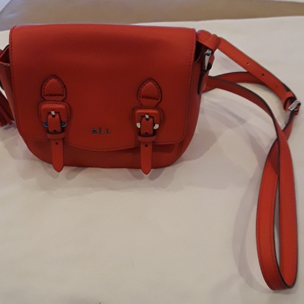 Ralph  Lauren leather crossbody NWOT.